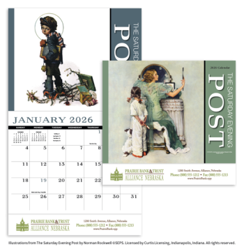 The Saturday Evening Post Appointment Wall Calendar - Stapled